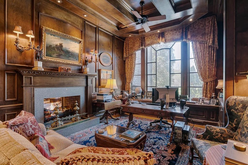 The Home in Nashville provides extensive landscaping throughout the property with dogwoods, hydrangeas and a meandering creek, now available for sale. This home located at 1310 Chickering Rd, Nashville, Tennessee
