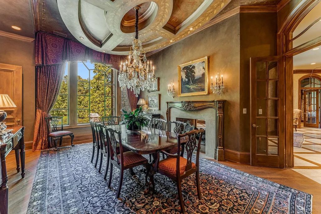 The Home in Nashville provides extensive landscaping throughout the property with dogwoods, hydrangeas and a meandering creek, now available for sale. This home located at 1310 Chickering Rd, Nashville, Tennessee