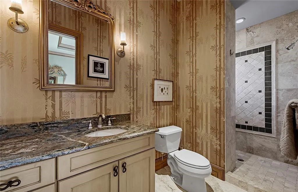 6097 Sunnyslope Drive, Naples, Florida, built by Michelangelo Builders, earning “The Best of Custom Wood, National Dream Home” & 4 Aurora awards. The spectacularly designed 2-story grand estate in Quail West is decorated with exquisite, one-of-a-kind milled woodwork.