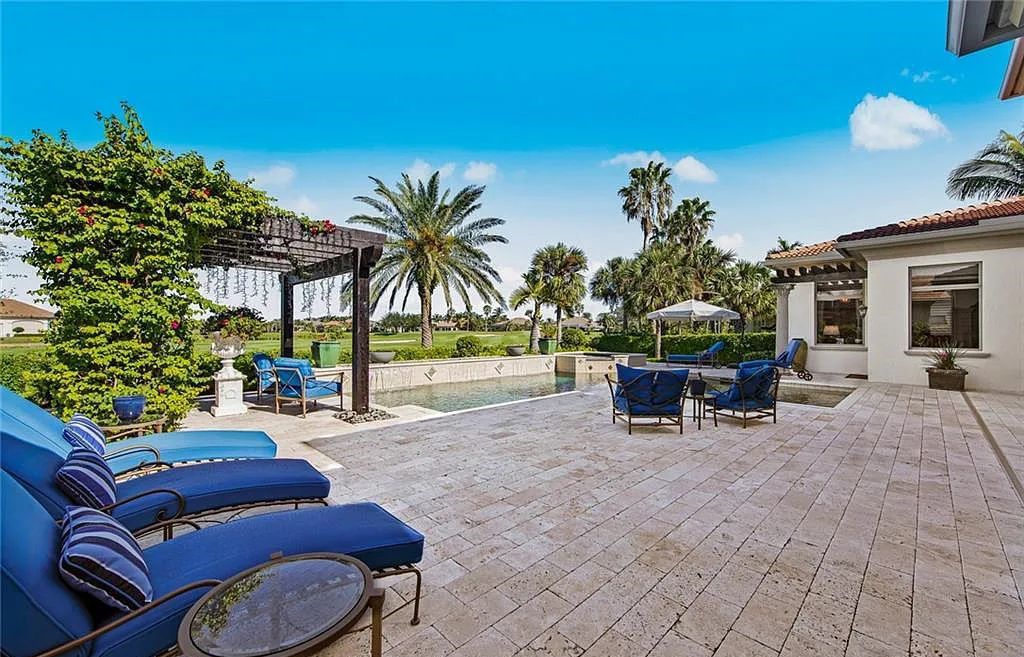 6097 Sunnyslope Drive, Naples, Florida, built by Michelangelo Builders, earning “The Best of Custom Wood, National Dream Home” & 4 Aurora awards. The spectacularly designed 2-story grand estate in Quail West is decorated with exquisite, one-of-a-kind milled woodwork.