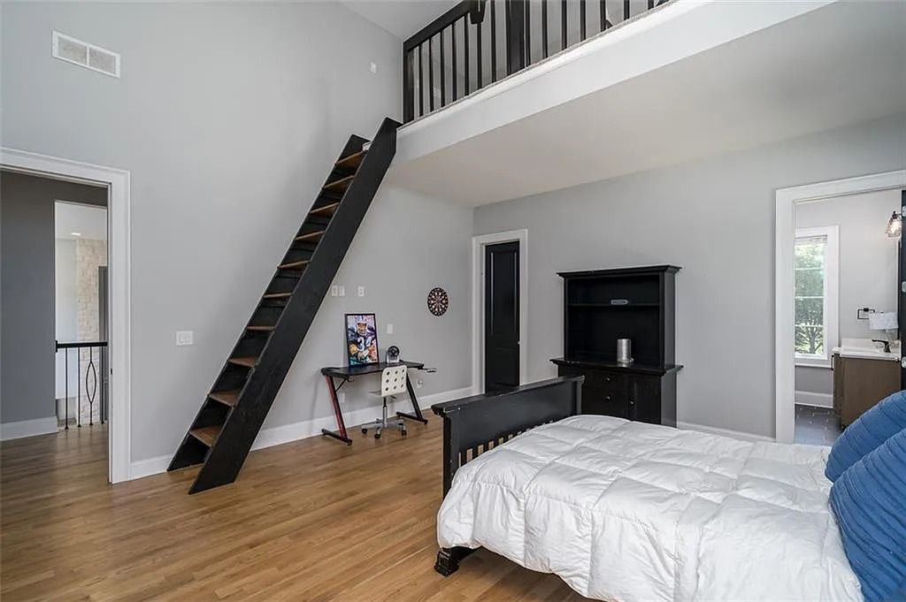 The House in Canton includes a Barndominium guest house, multiple creeks and fenced pastures perfect for horses, now available for sale. This home located at 1661 Harmony Dr, Canton, Georgia