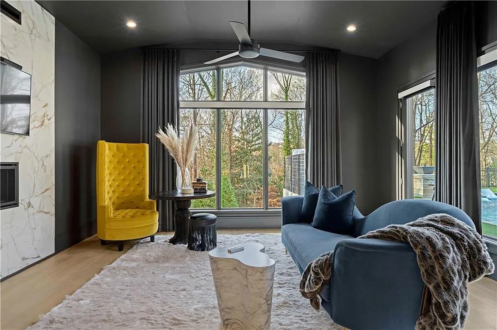 The Estate in Atlanta is a luxurious home with an open concept floor plan featuring gorgeous white oak hardwood flooring throughout, now available for sale. This home located at 1107 Moores Mill Rd NW, Atlanta, Georgia