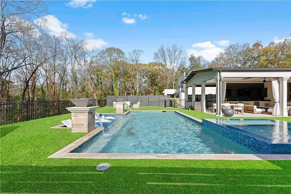 Extraordinarily Designed and Custom Built This Magnificent Modern Estate in Atlanta GA Lists for 45M 40