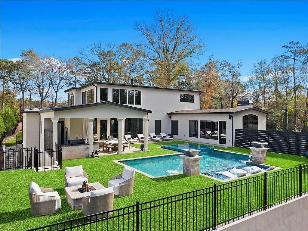 Extraordinarily Designed and Custom Built This Magnificent Modern Estate in Atlanta GA Lists for 45M 42