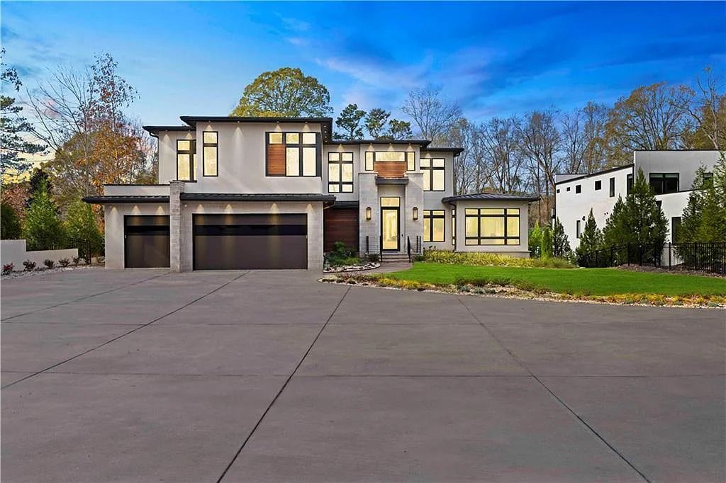 Extraordinarily Designed and Custom Built This Magnificent Modern Estate in Atlanta GA Lists for 45M 48