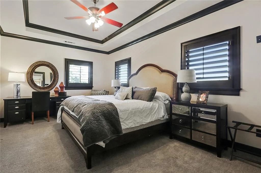 The Home in Kennesaw is the entertainers delight with large open spaces and a salt water pool with a connecting hot tub and wine cellar, now available for sale. This home located at 4235 Old Stilesboro Rd NW, Kennesaw, Georgia