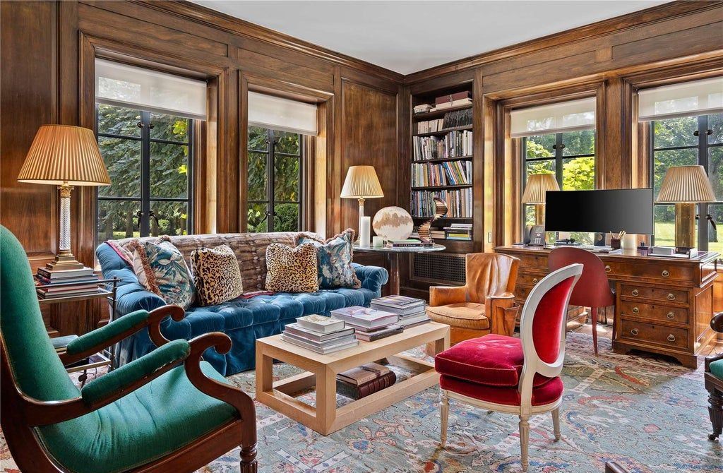 339 Duck Pond Road, Locust Valley, New York is a one of a kind home originally built in 1926 in the prestigious Village of Matinecock with exceptional amenities including a pool, pool house, tennis court, outdoor kitchen, gardens and terraces. elevator, nest system, 3,000 bottle wine cellar, art studio and more.