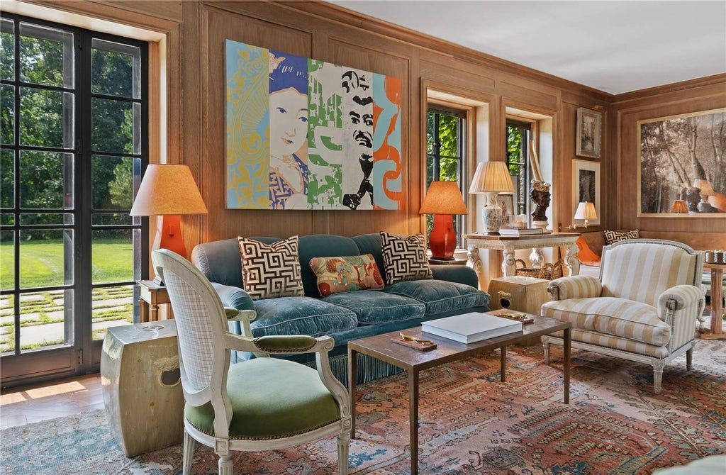 339 Duck Pond Road, Locust Valley, New York is a one of a kind home originally built in 1926 in the prestigious Village of Matinecock with exceptional amenities including a pool, pool house, tennis court, outdoor kitchen, gardens and terraces. elevator, nest system, 3,000 bottle wine cellar, art studio and more.
