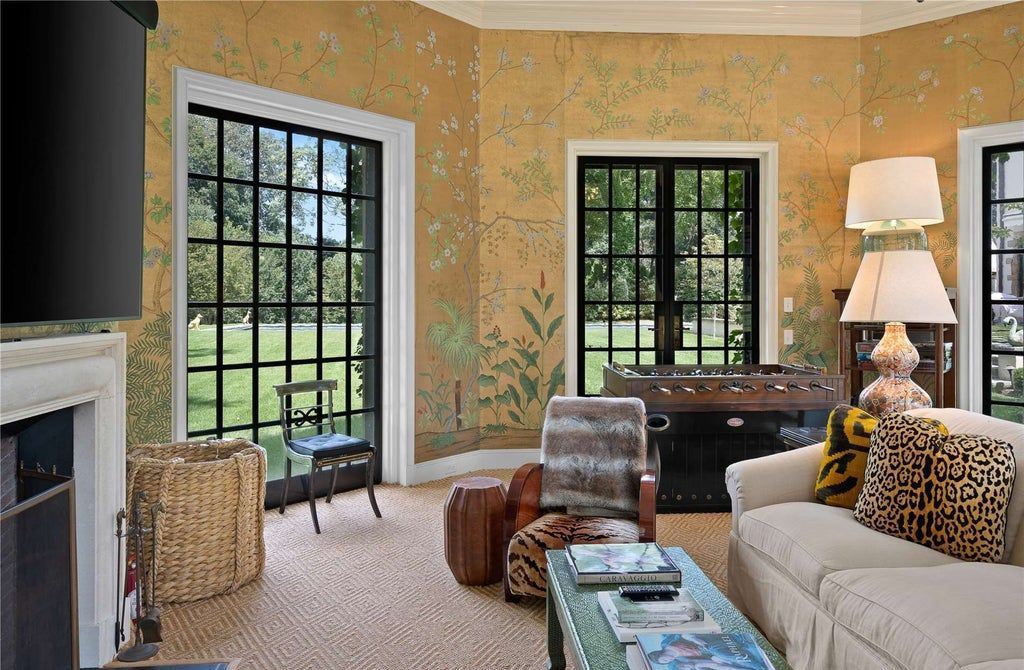 339 Duck Pond Road, Locust Valley, New York is a one of a kind home originally built in 1926 in the prestigious Village of Matinecock with exceptional amenities including a pool, pool house, tennis court, outdoor kitchen, gardens and terraces. elevator, nest system, 3,000 bottle wine cellar, art studio and more.