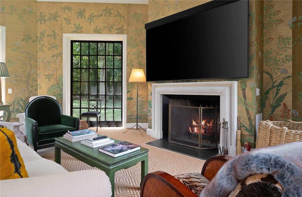 339 Duck Pond Road, Locust Valley, New York is a one of a kind home originally built in 1926 in the prestigious Village of Matinecock with exceptional amenities including a pool, pool house, tennis court, outdoor kitchen, gardens and terraces. elevator, nest system, 3,000 bottle wine cellar, art studio and more.