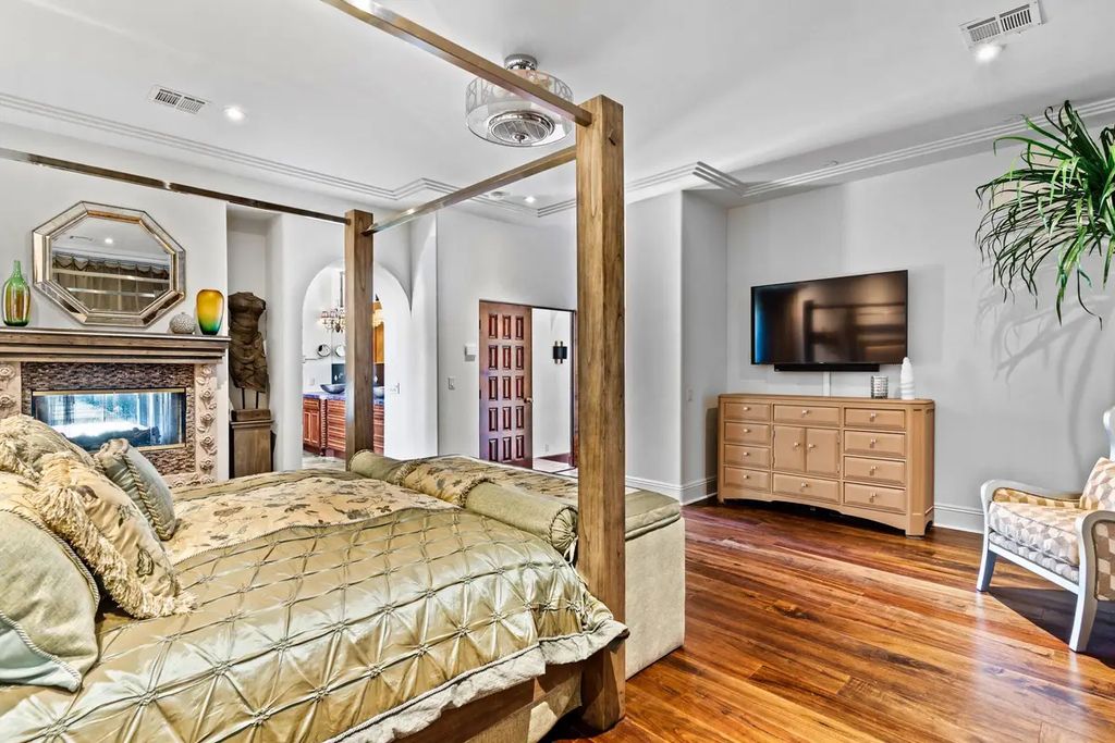 4225 N Jensen Street, Las Vegas, Nevada is a Hacienda-style home on 2.25 lush acres beaming with Spanish tile, rustic wood accents, archways, and multiple courtyards that allow for the ultimate year-round indoor outdoor living. 