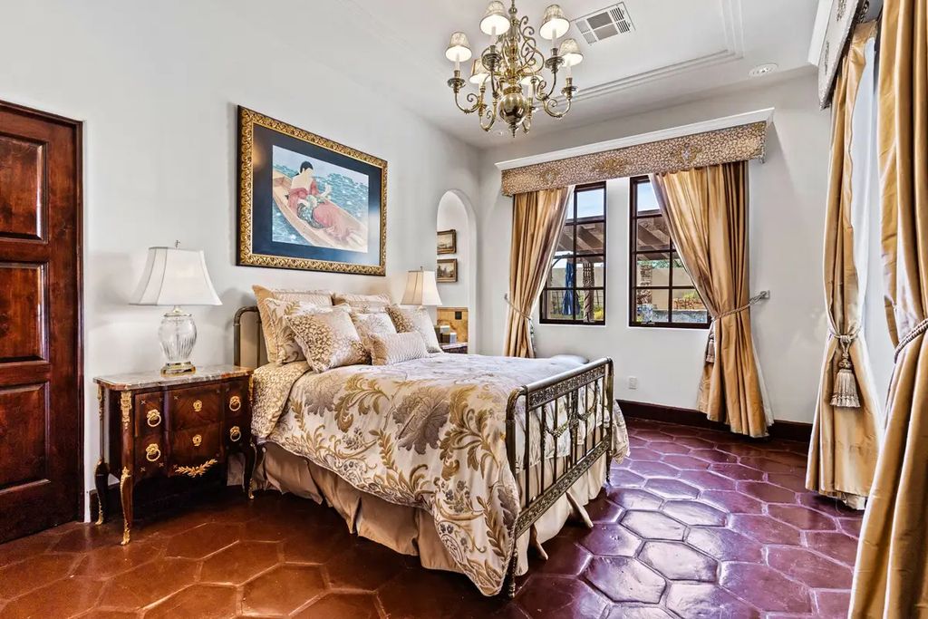 4225 N Jensen Street, Las Vegas, Nevada is a Hacienda-style home on 2.25 lush acres beaming with Spanish tile, rustic wood accents, archways, and multiple courtyards that allow for the ultimate year-round indoor outdoor living. 