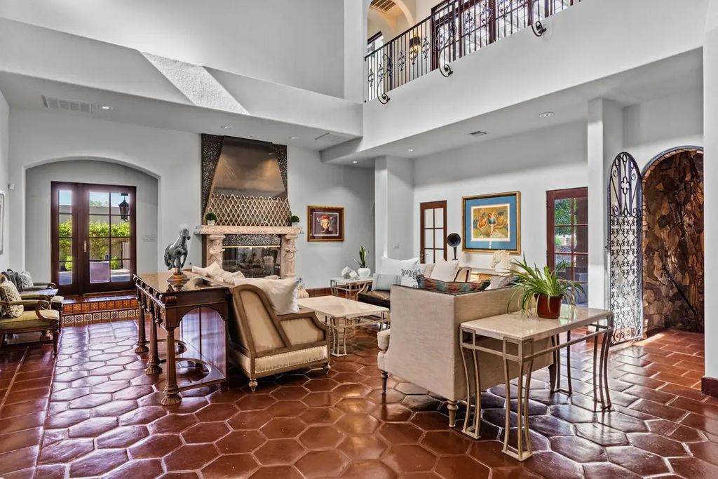 4225 N Jensen Street, Las Vegas, Nevada is a Hacienda-style home on 2.25 lush acres beaming with Spanish tile, rustic wood accents, archways, and multiple courtyards that allow for the ultimate year-round indoor outdoor living. 