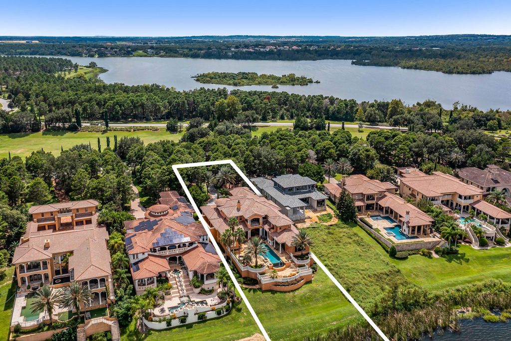 16631 Arezo Court, Montverde, Florida is a one of a kind custom home located in the sought after Bella Collina Community, finest in architectural design and handcrafted artistry, superb construction and is completely and exquisitely furnished.