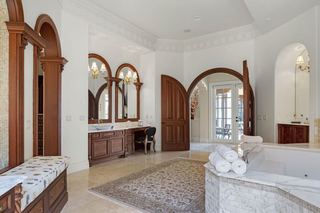 16631 Arezo Court, Montverde, Florida is a one of a kind custom home located in the sought after Bella Collina Community, finest in architectural design and handcrafted artistry, superb construction and is completely and exquisitely furnished.