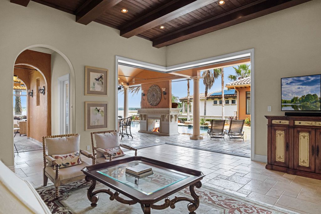 16631 Arezo Court, Montverde, Florida is a one of a kind custom home located in the sought after Bella Collina Community, finest in architectural design and handcrafted artistry, superb construction and is completely and exquisitely furnished.