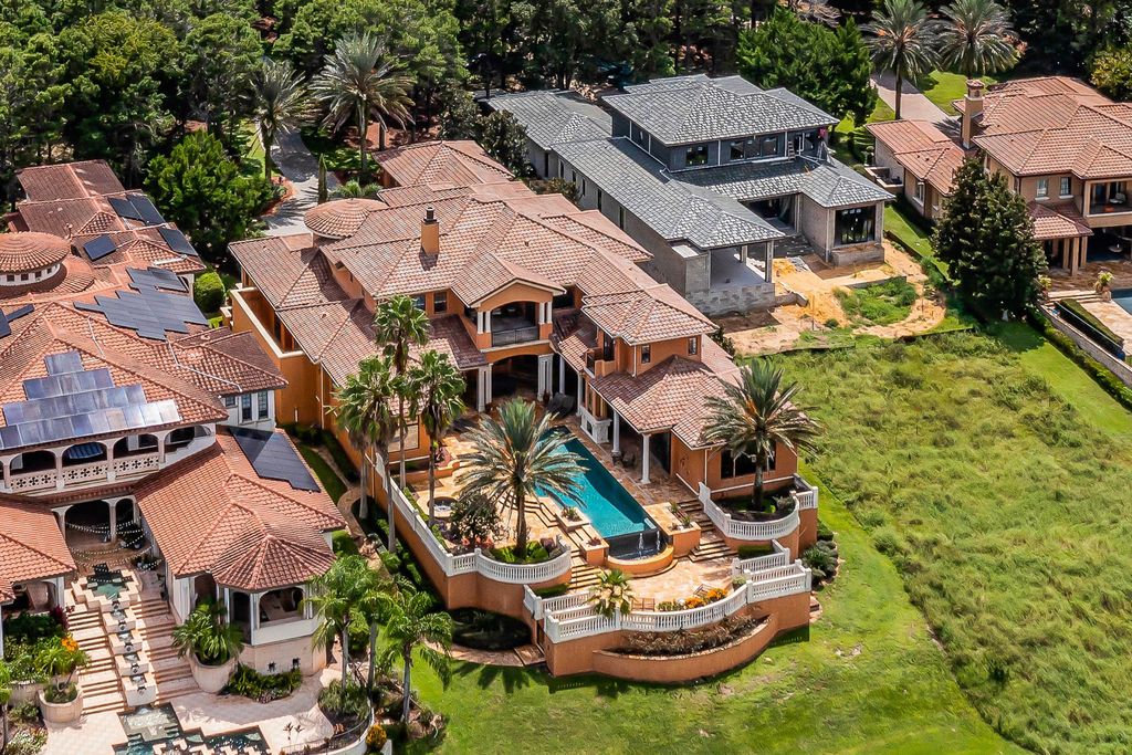 16631 Arezo Court, Montverde, Florida is a one of a kind custom home located in the sought after Bella Collina Community, finest in architectural design and handcrafted artistry, superb construction and is completely and exquisitely furnished.