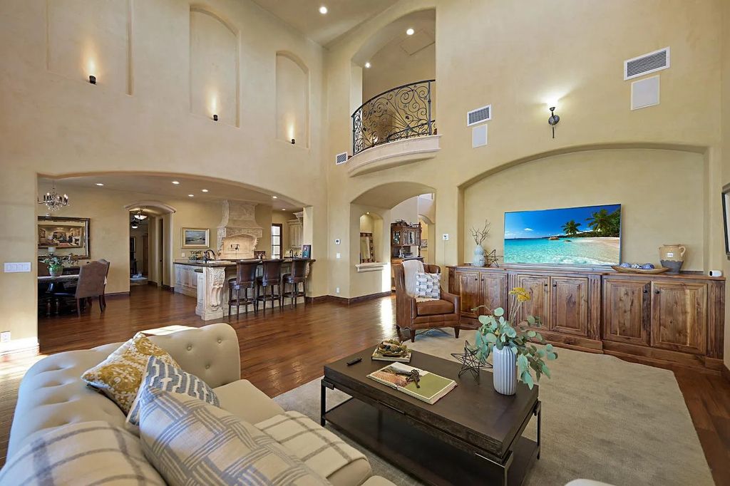 100 Shultz Vineyard Road, Shingle Springs, California is an architectural masterpiece overlooks a gorgeous working vineyard including state of the art appliances, high-end fixtures and finishes, custom iron works, and hand carved marble fireplaces and soaking tub.