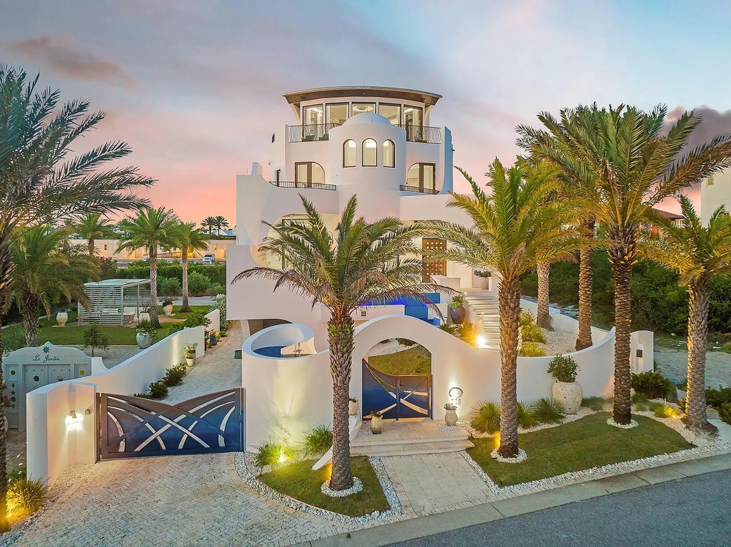 208 Paradise By The Sea Boulevard, Inlet Beach, Florida is a crown jewel majestically perched to offer incredible views with all construction materials has been meticulously selected and sourced from vendors around the world to provide only the most luxurious finishes and features.