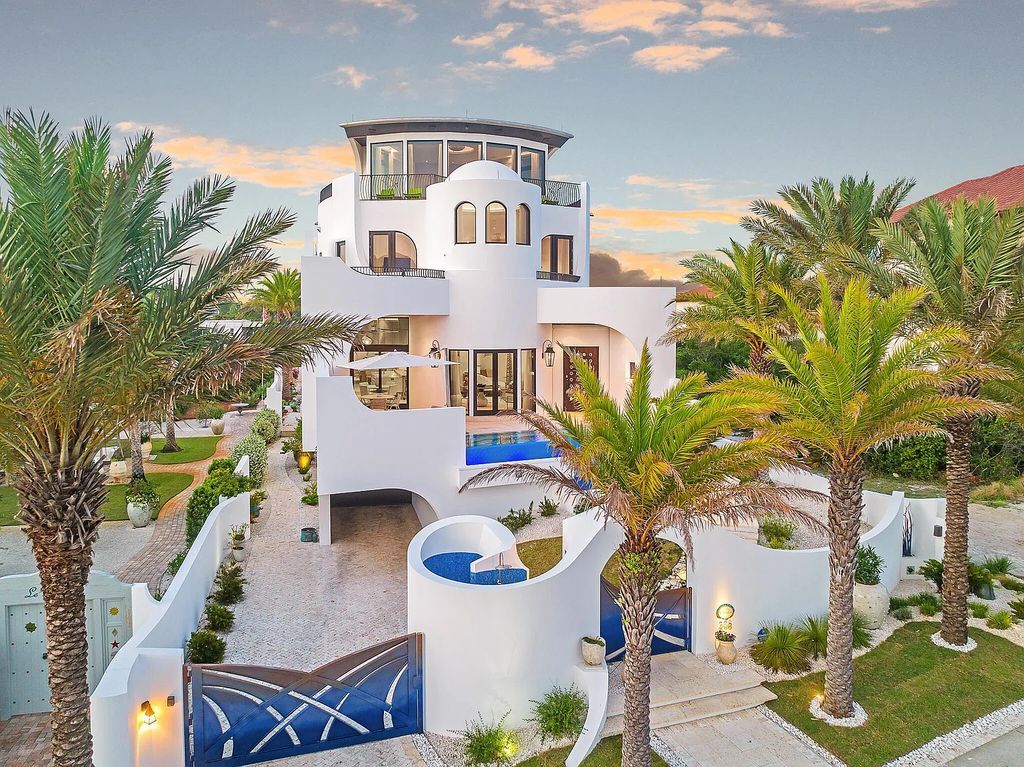 208 Paradise By The Sea Boulevard, Inlet Beach, Florida is a crown jewel majestically perched to offer incredible views with all construction materials has been meticulously selected and sourced from vendors around the world to provide only the most luxurious finishes and features.
