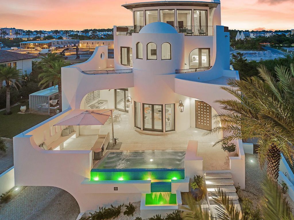 208 Paradise By The Sea Boulevard, Inlet Beach, Florida is a crown jewel majestically perched to offer incredible views with all construction materials has been meticulously selected and sourced from vendors around the world to provide only the most luxurious finishes and features.