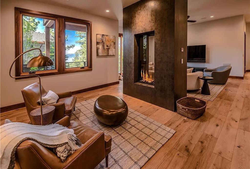 545 Eagle Drive, Incline Village, Nevada is a spectacular estate was meticulously crafted Susie Yanagi AIA design with high quality finish work including double quartzite kitchen islands, gated drive and interior paver heated courtyard.