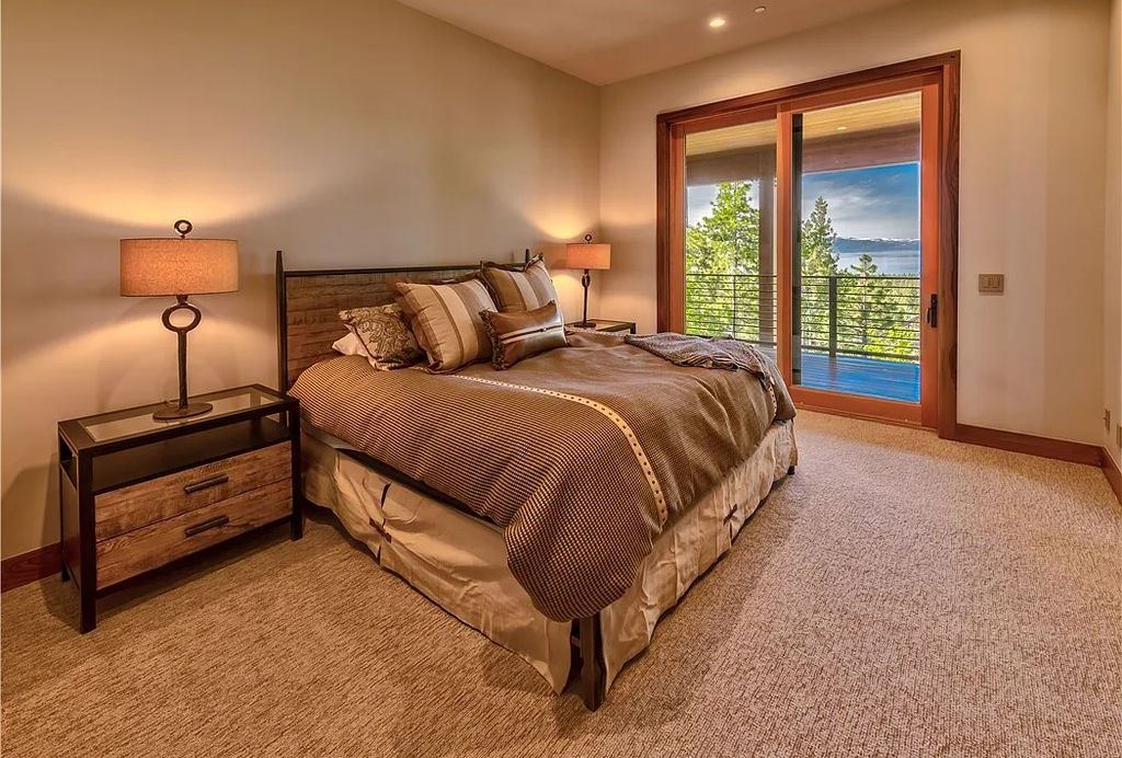 545 Eagle Drive, Incline Village, Nevada is a spectacular estate was meticulously crafted Susie Yanagi AIA design with high quality finish work including double quartzite kitchen islands, gated drive and interior paver heated courtyard.