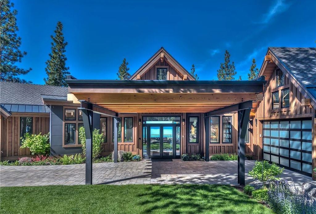 545 Eagle Drive, Incline Village, Nevada is a spectacular estate was meticulously crafted Susie Yanagi AIA design with high quality finish work including double quartzite kitchen islands, gated drive and interior paver heated courtyard.