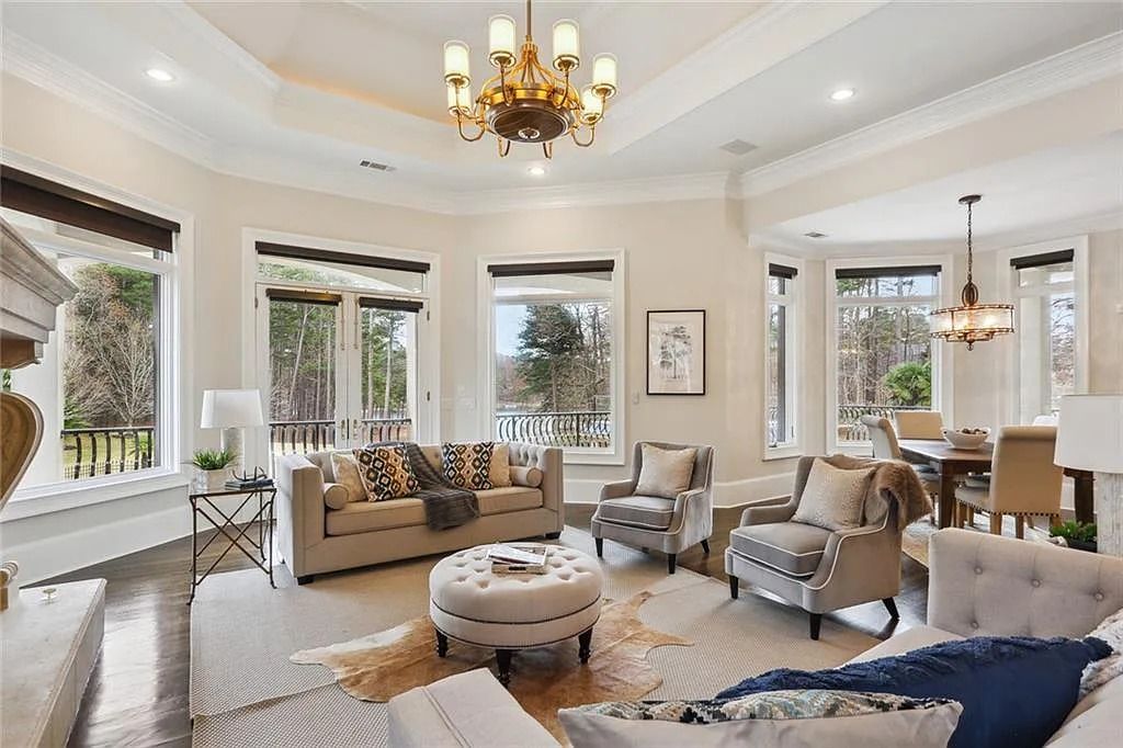 The Estate in Buford is a luxurious home offering the ultimate in privacy now available for sale. This home located at 6617 Garrett Rd, Buford, Georgia; offering 06 bedrooms and 07 bathrooms with 10,200 square feet of living spaces.