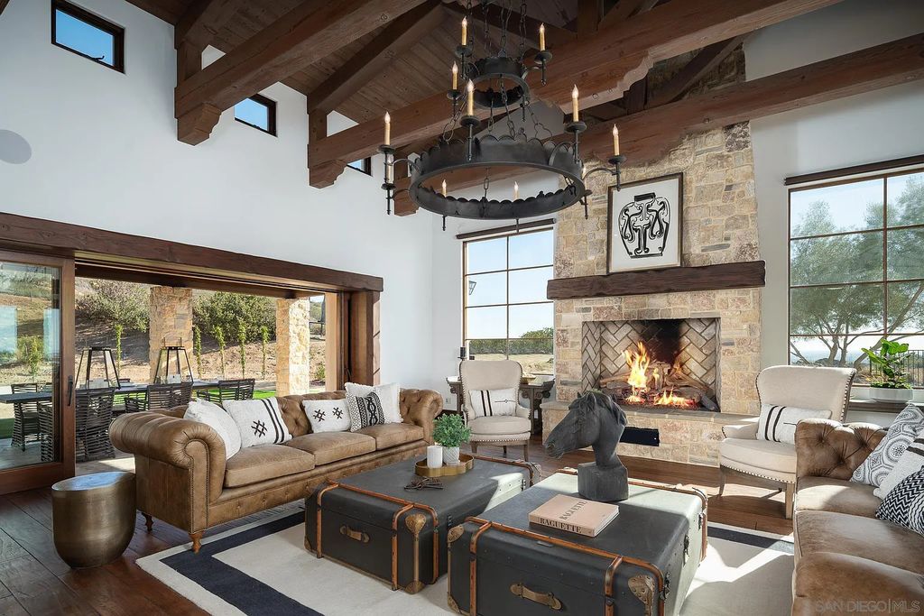 8069 Entrada De Luz East, San Diego, California is an exquisite estate located on in one of the most exclusive, gated golf communities in San Diego, boasts total privacy, large living areas, open through disappearing doors to multiple covered patios.