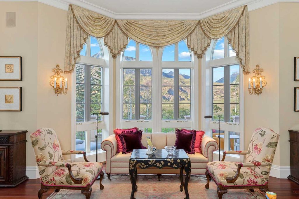43409 Cottonwood Creek Road, Crawford, Colorado is an inspired English estate nestled in the heart of the North Fork Valley in Southwestern Colorado enjoys unmatched peace and privacy as well as stunning vistas of Needle Rock, Landsend Peak, and the surrounding West Elk Mountains.