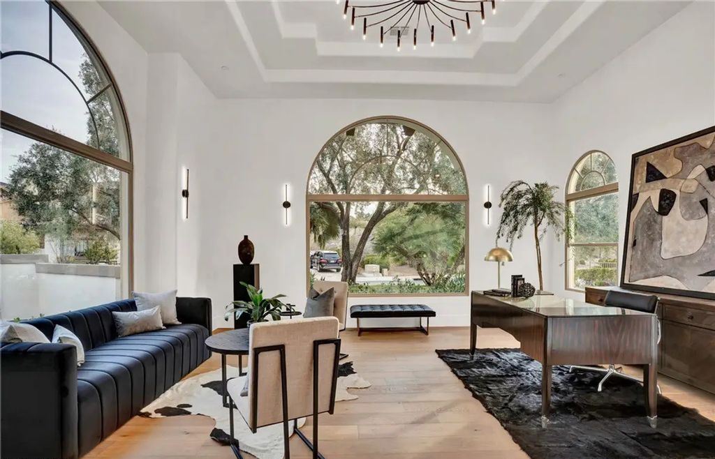 9 Yorkridge Court, Henderson, Nevada is a recently completed home perched high in the hills above the Green Fairways within the prestigious Anthem Country Club with the best unobstructed mountain, city and trip views. 