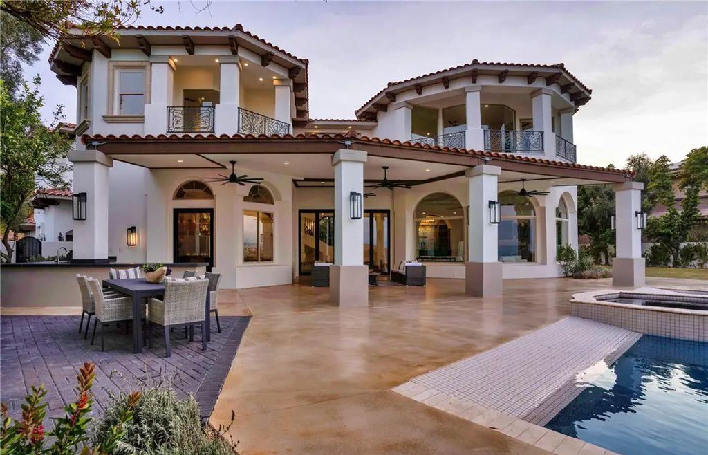 9 Yorkridge Court, Henderson, Nevada is a recently completed home perched high in the hills above the Green Fairways within the prestigious Anthem Country Club with the best unobstructed mountain, city and trip views. 