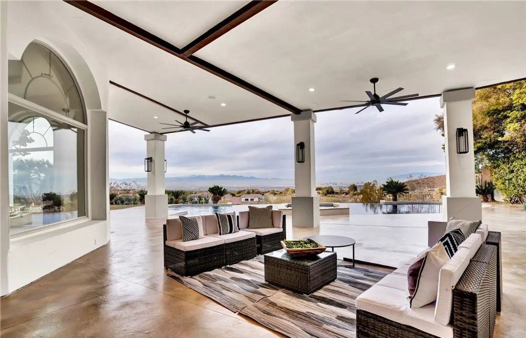 9 Yorkridge Court, Henderson, Nevada is a recently completed home perched high in the hills above the Green Fairways within the prestigious Anthem Country Club with the best unobstructed mountain, city and trip views. 