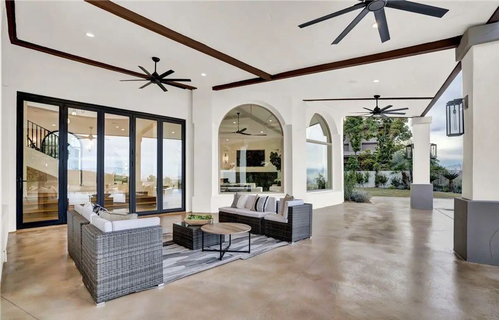 9 Yorkridge Court, Henderson, Nevada is a recently completed home perched high in the hills above the Green Fairways within the prestigious Anthem Country Club with the best unobstructed mountain, city and trip views. 