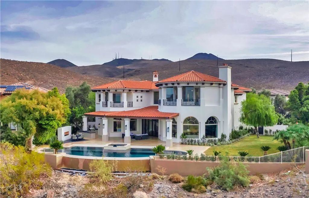 9 Yorkridge Court, Henderson, Nevada is a recently completed home perched high in the hills above the Green Fairways within the prestigious Anthem Country Club with the best unobstructed mountain, city and trip views. 