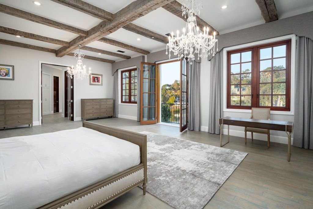 17176 Calle Serena, Rancho Santa Fe, California is a stunning custom European Villa on the lake in exclusive guard gated Fairbanks Ranch inspired by great architectural masterpieces around the world, built with a passion this timeless European home showcases exquisite imported materials.