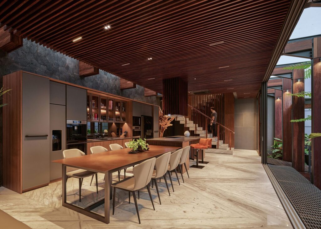 Wood White House combines Classic and Modern Element by Rcab Studio