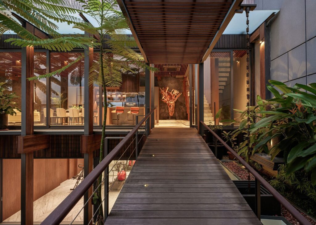 Wood White House combines Classic and Modern Element by Rcab Studio