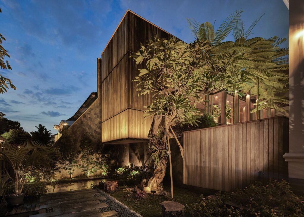 Wood White House combines Classic and Modern Element by Rcab Studio