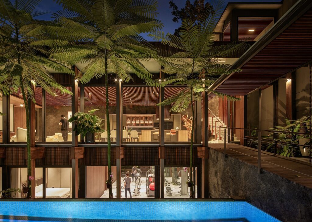 Wood White House combines Classic and Modern Element by Rcab Studio