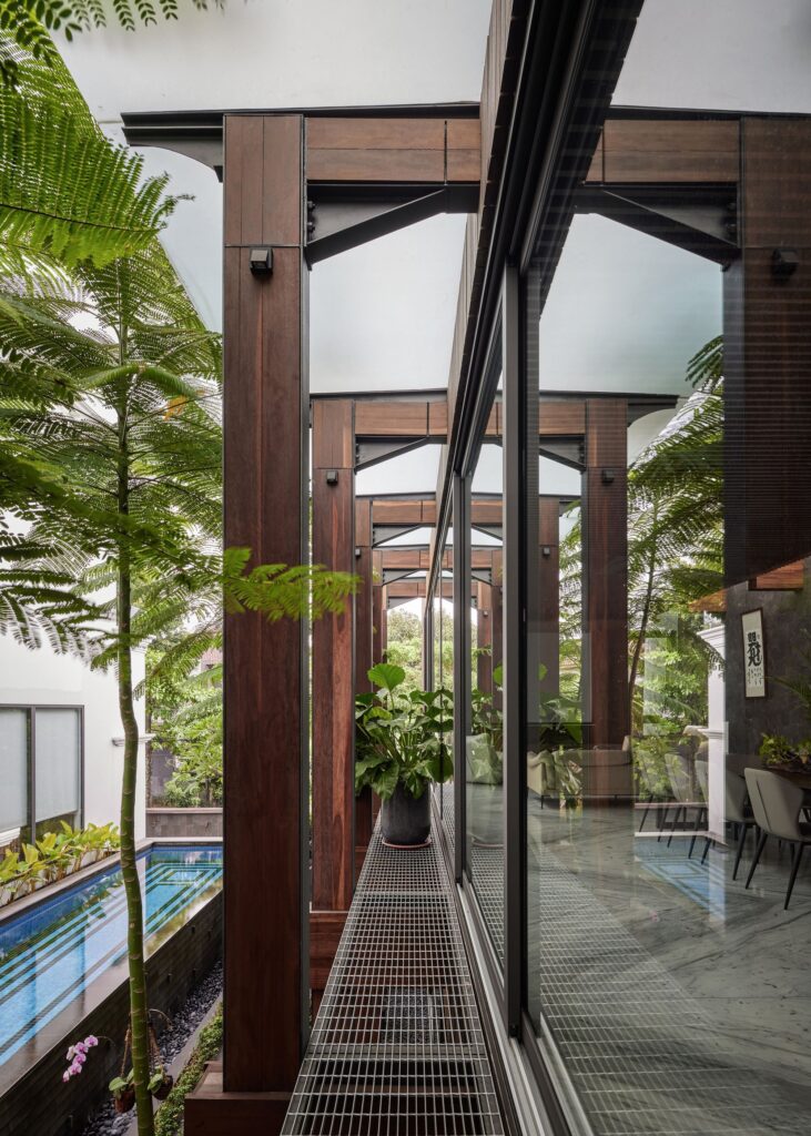 Wood White House combines Classic and Modern Element by Rcab Studio 6 compressed