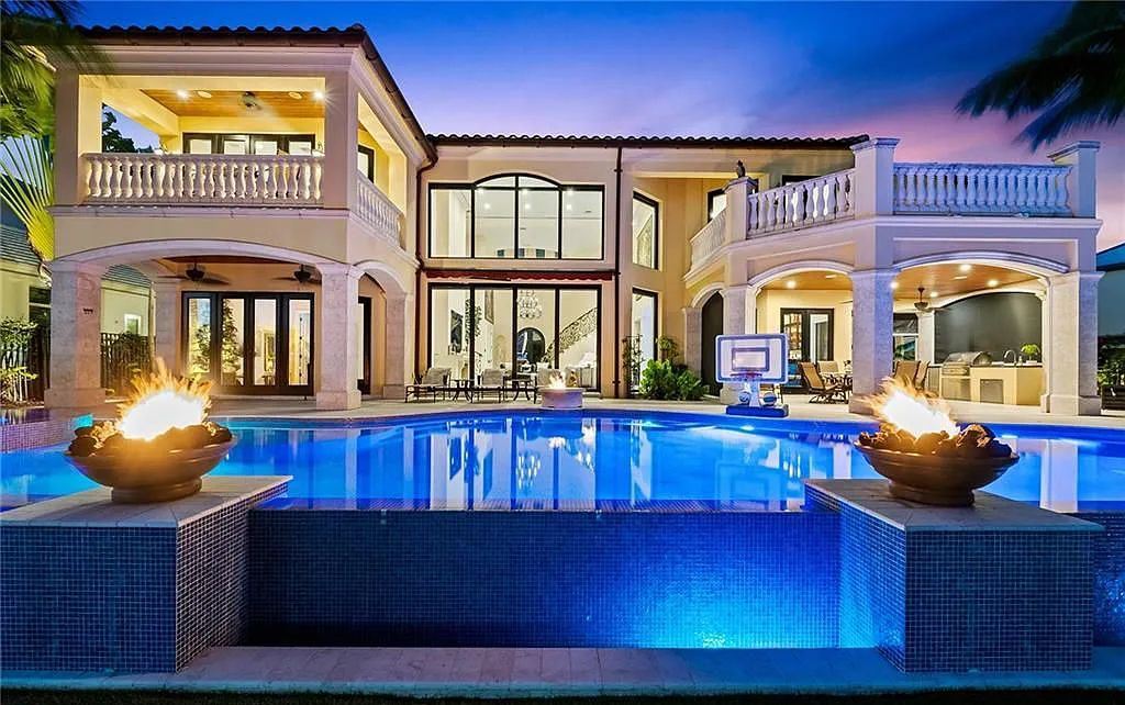 1918 Sunrise Key Boulevard, Fort Lauderdale, Florida is a custom residence built by Rodney Sarkella on secure gated community of Sunrise Key perfect for grand South Florida entertaining.