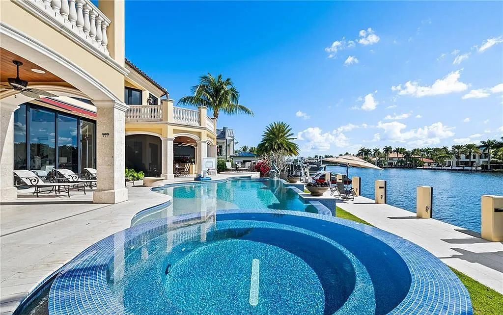1918 Sunrise Key Boulevard, Fort Lauderdale, Florida is a custom residence built by Rodney Sarkella on secure gated community of Sunrise Key perfect for grand South Florida entertaining.