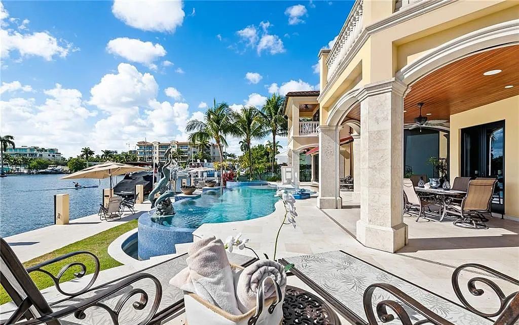 1918 Sunrise Key Boulevard, Fort Lauderdale, Florida is a custom residence built by Rodney Sarkella on secure gated community of Sunrise Key perfect for grand South Florida entertaining.