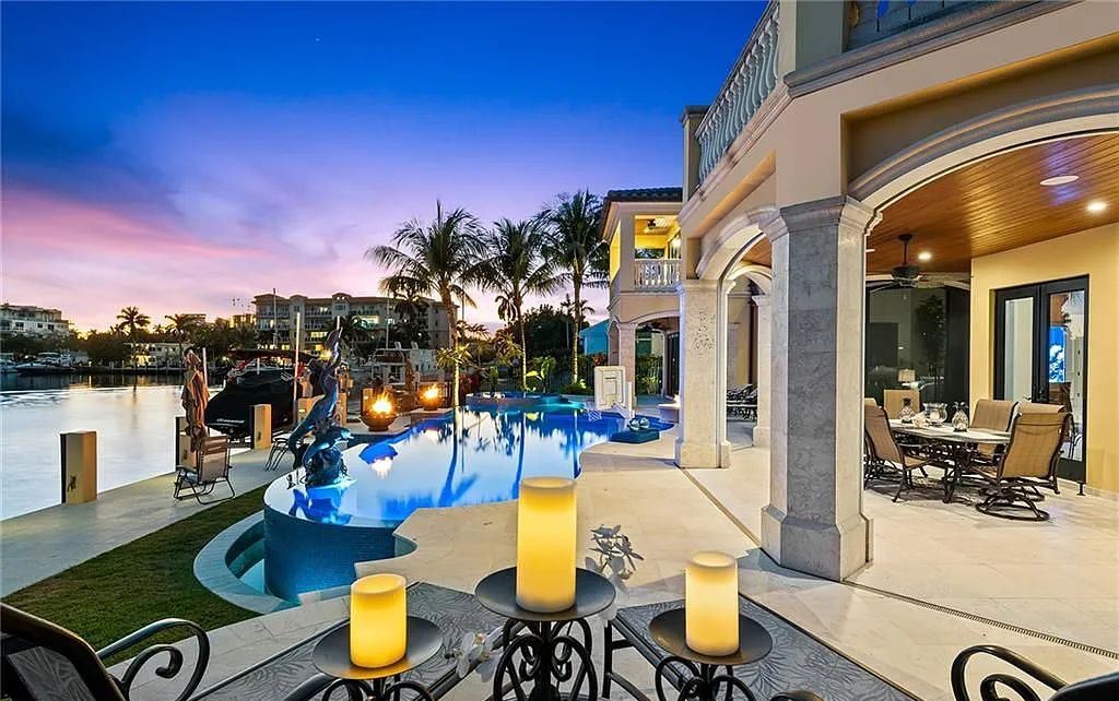 1918 Sunrise Key Boulevard, Fort Lauderdale, Florida is a custom residence built by Rodney Sarkella on secure gated community of Sunrise Key perfect for grand South Florida entertaining.