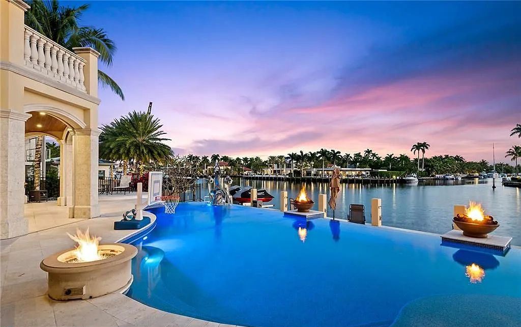 1918 Sunrise Key Boulevard, Fort Lauderdale, Florida is a custom residence built by Rodney Sarkella on secure gated community of Sunrise Key perfect for grand South Florida entertaining.