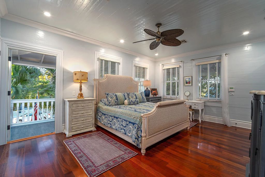 408 United Street, Key West, Florida, located in the most sought after location in Old Town, nestled between world famous Duval St & Whitehead St, mere steps to the beach, Southernmost Point, restaurants. This Trophy residence sits on a premium 5,109 sq ft lot, with abundant exotic tropical landscaping.