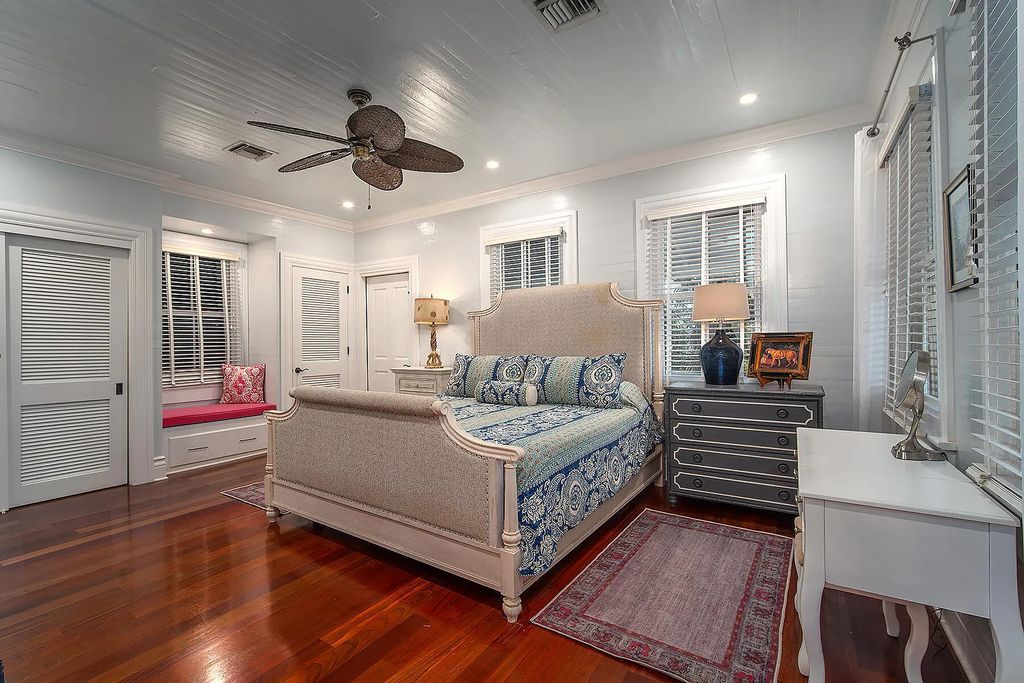 408 United Street, Key West, Florida, located in the most sought after location in Old Town, nestled between world famous Duval St & Whitehead St, mere steps to the beach, Southernmost Point, restaurants. This Trophy residence sits on a premium 5,109 sq ft lot, with abundant exotic tropical landscaping.