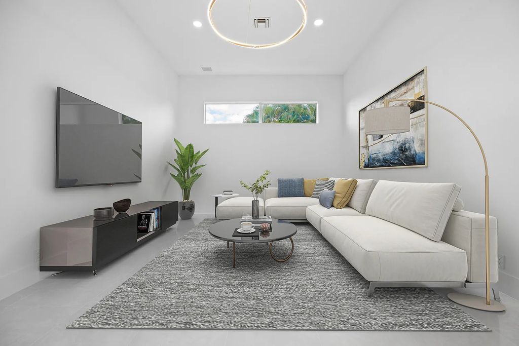 11795 Littlestone Court, Palm Beach Gardens, Florida is a stunning renovated one story house with golf views overlooking the PGA National Golf Course, filled with sunlight rooms, stylish welcoming spaces offering areas for intimate or grand-scale gatherings.